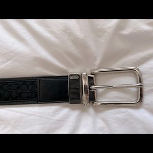 Men’s Coach Designer Belt w/ Rotating Belt Buckle